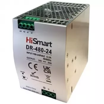 HISMART DR-480-24 DIN-railvoeding 24V 20A 480W
