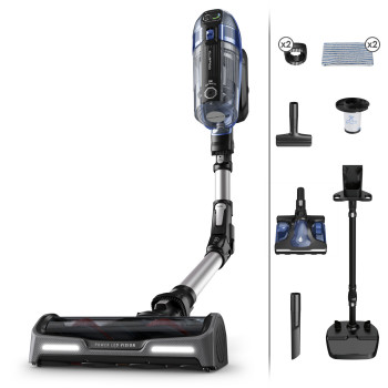 Rowenta X-Force Flex 14.60 Auto Docking accu-stofzuiger RH99C3 - blauw/aluminium, 32,4V, 70min looptijd, aqua-mondstuk, LED-verlichting