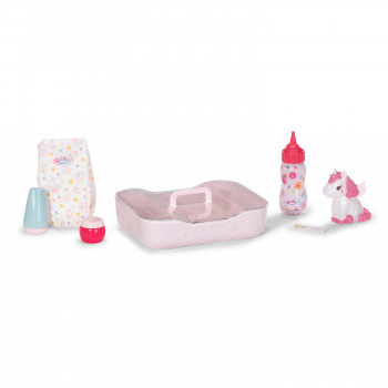 ZAPF CREATION BABY born slaaptijd set – 3-delige poppenpyjama, muts & fopspeen voor 43 cm poppen
