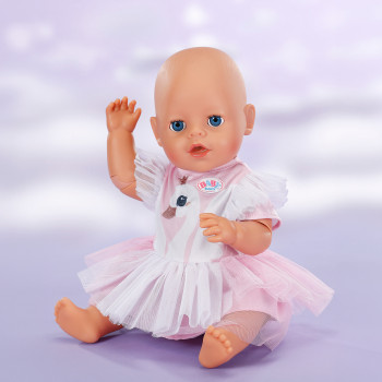 ZAPF CREATION BABY born zwanenjurk 43cm poppenoutfit