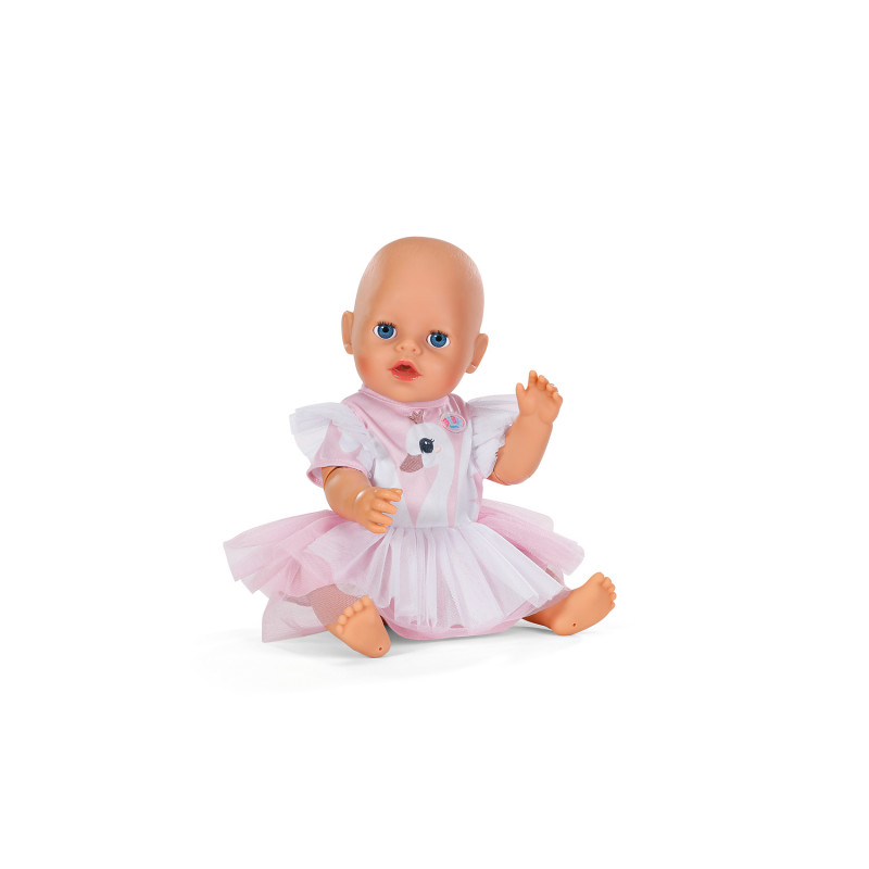 ZAPF CREATION BABY born zwanenjurk 43cm poppenoutfit