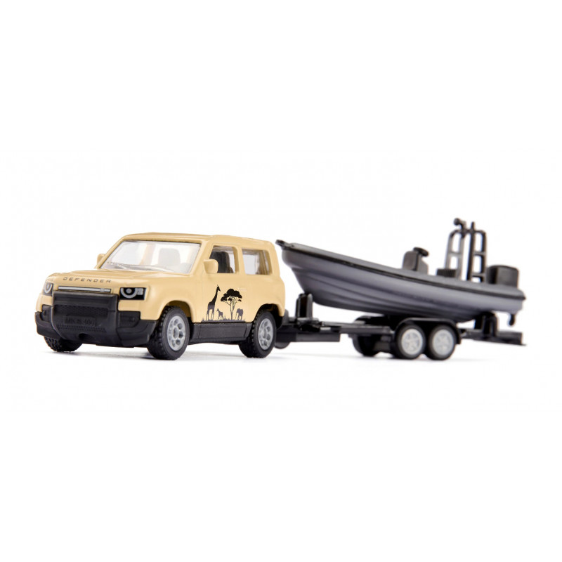 SIKU blister Land Rover Defender Safari met boot