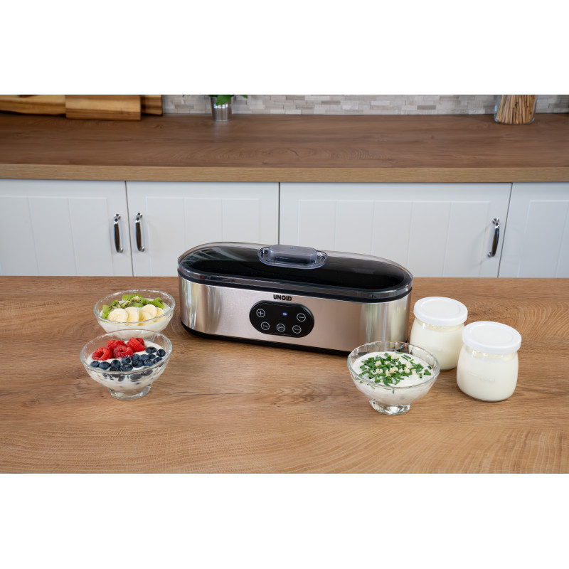 UNOLD 38726 Jogi Yoghurtmaker, 4 x 180 ml glazen potjes
