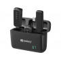 SANDBERG Streamer USB-C draadloze microfoon x2 - dual-microfoonset - 20 Hz - 20 kHz