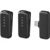 SANDBERG Streamer USB-C draadloze microfoon x2 - dual-microfoonset - 20 Hz - 20 kHz