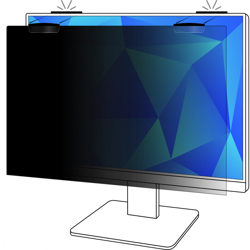 3M privacyfilter voor 24 inch breedbeeldmonitor met COMPLY™ magneetbevestiging, 16:10, PF240W1EM