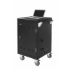 LEBA Flex 24 notebook-trolley voor 24 notebooks tot 15,6 inch - lichtgrijs/antraciet