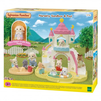 EPOCH Sylvanian Families kleuterschool zandbak & zwembad speelset