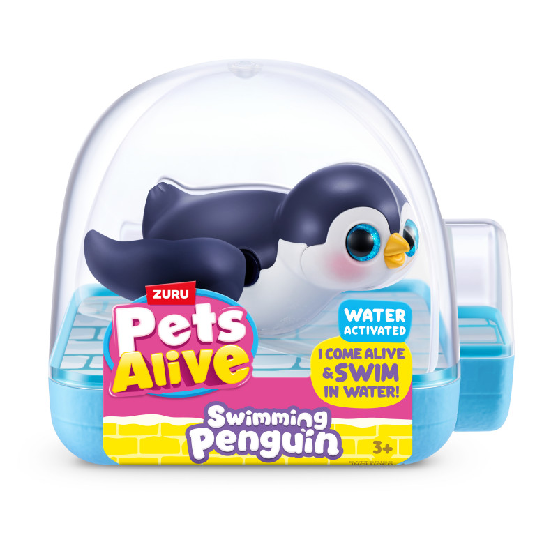 Zuru Pets Alive zwemmende pinguïn - verschillende kleuren, robotisch badspeelgoed