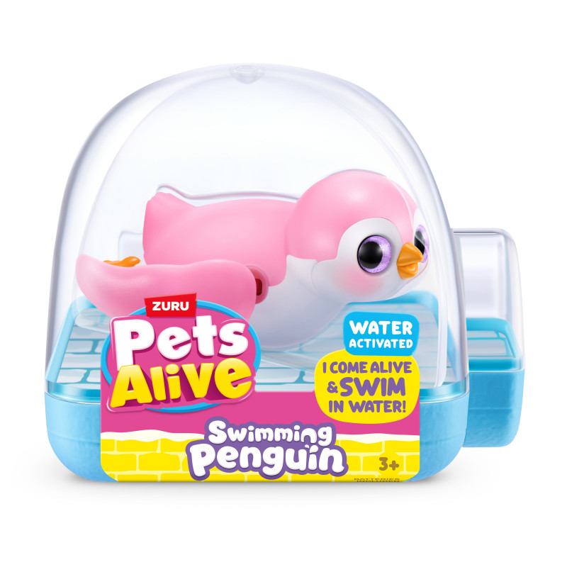 Zuru Pets Alive zwemmende pinguïn - verschillende kleuren, robotisch badspeelgoed