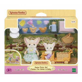 EPOCH Sylvanian Families zonnige picknickset - fennekvos zusje & baby