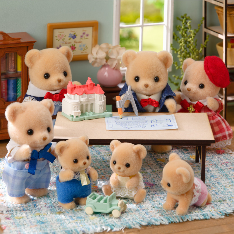 EPOCH Sylvanian Families Biscuit Bear broers en zussen picknickspel set