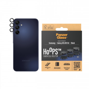 PanzerGlass Hoops camera-lensbescherming voor Samsung Galaxy A15 / A15 5G - zwart