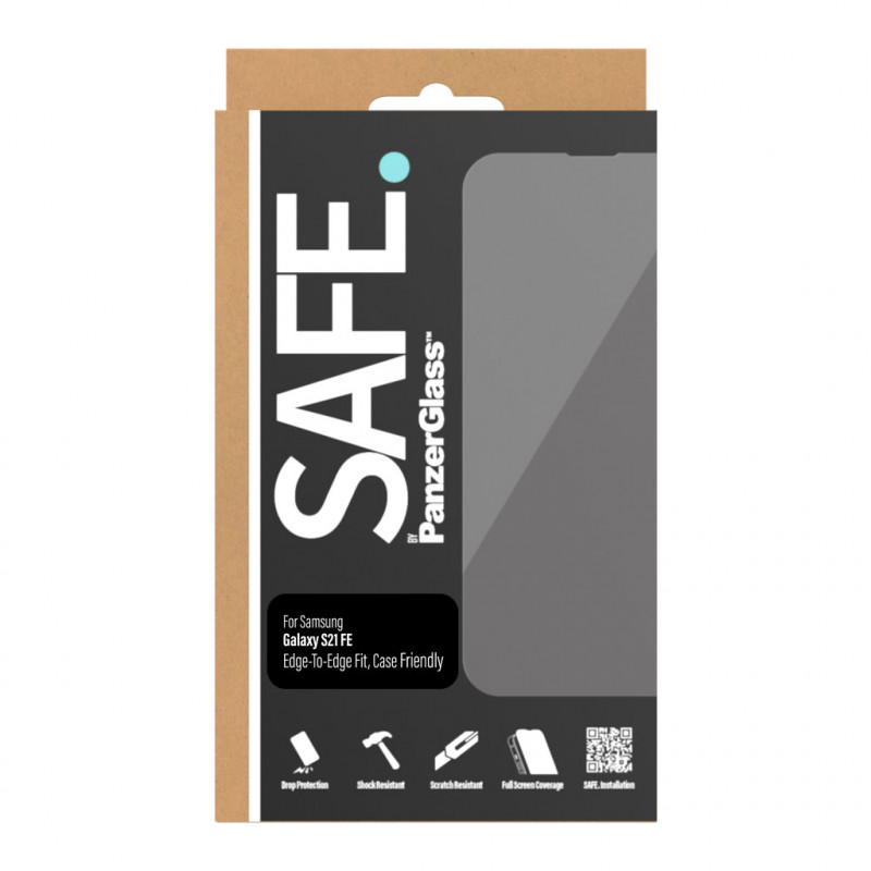 SAFE by PanzerGlass Samsung Galaxy S21 FE G990 displaybeschermfolie E2E Case Friendly zwart SAFE95100