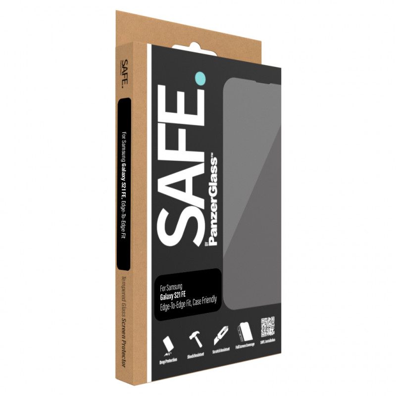 SAFE by PanzerGlass Samsung Galaxy S21 FE G990 displaybeschermfolie E2E Case Friendly zwart SAFE95100