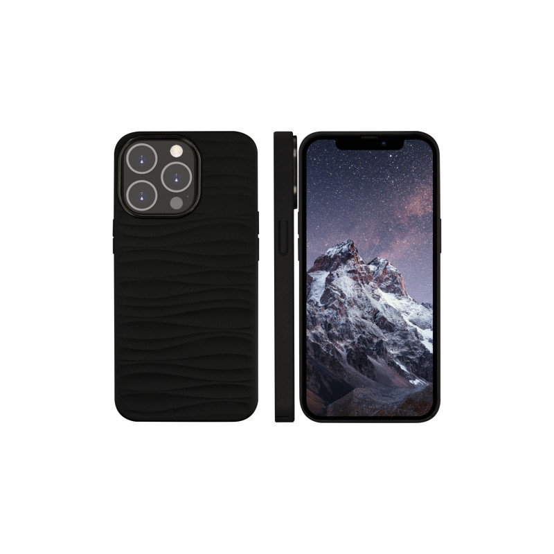 dbramante1928 Dune iPhone 14 Pro hoesje zwart volledig nerfleer