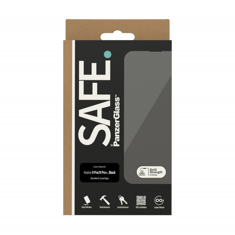 SAFE by PanzerGlass Realme 11 Pro / 11 Pro+ displayscherm Ultra-Wide Fit zwart