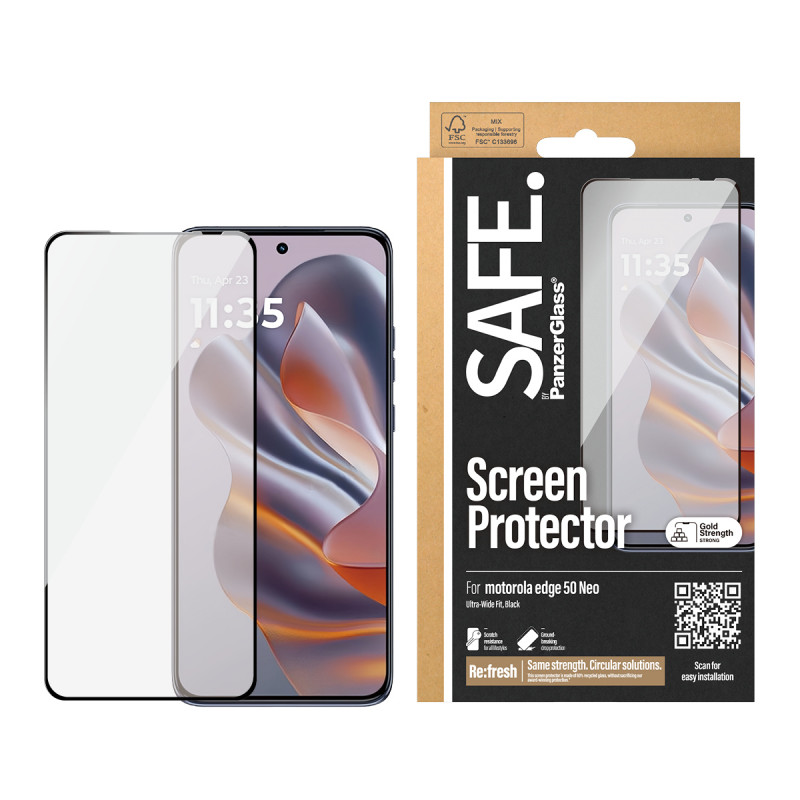 SAFE by PanzerGlass Motorola Edge 50 Neo displaybescherming Ultra-Wide Fit SAFE95985