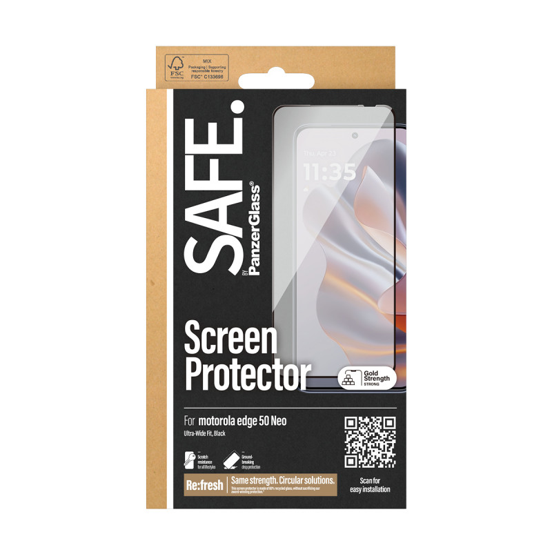 SAFE by PanzerGlass Motorola Edge 50 Neo displaybescherming Ultra-Wide Fit SAFE95985