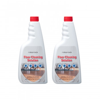 Roborock vloerreinigingsmiddel voor robotstofzuigers, 2 x 480 ml, geconcentreerd, streeploos, biologisch afbreekbaar