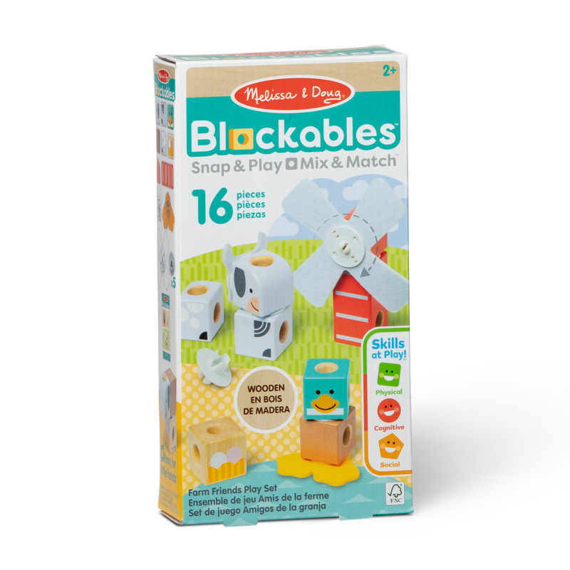 Melissa & Doug Blockables Set Boerderijvrienden