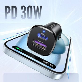 UGREEN EC305 30W USB-C + USB-A wandlader PD 3.0 PPS Quick Charge 3.0 zwart