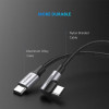 UGREEN USB-C naar USB-C haakse kabel QC 3.0 PD 3A 60W 1m zwart