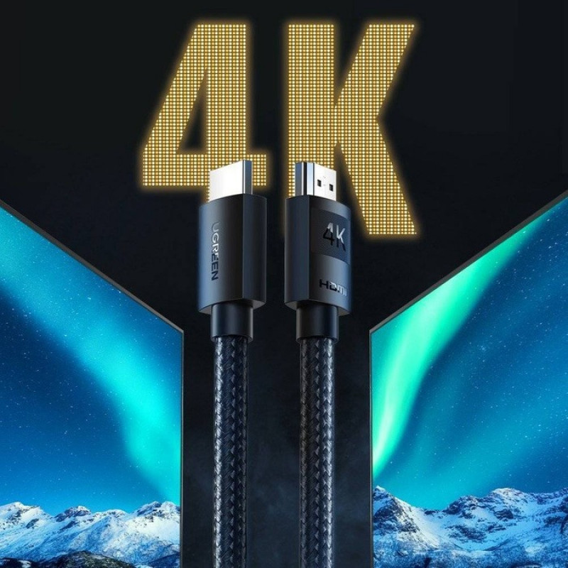 UGREEN HD119 HDMI 2.0-kabel 4K 60Hz 3m zwart