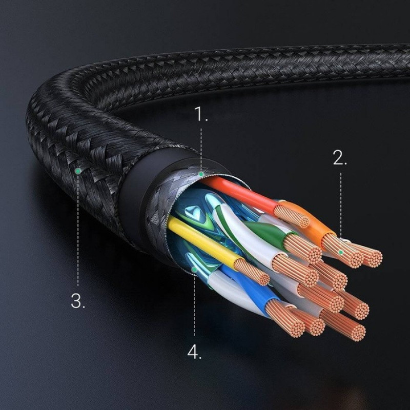 UGREEN HD119 HDMI 2.0-kabel 4K 60Hz 3m zwart