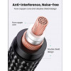 UGREEN AV182 XLR-stekker naar 3,5-mm-TRS-stekker audiokabel 1 m zwart