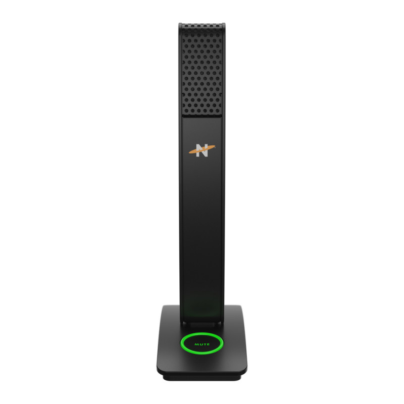 Neat MIC-1010-01 USB-condensatormicrofoon met nierkarakteristiek, hoofdtelefoonmonitoring, demping, tafelstatief