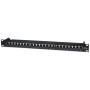 Intellinet 513487 24-poorts Cat5e STP 1U rackmount patchpaneel, zwart