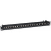 Intellinet 513487 24-poorts Cat5e STP 1U rackmount patchpaneel, zwart