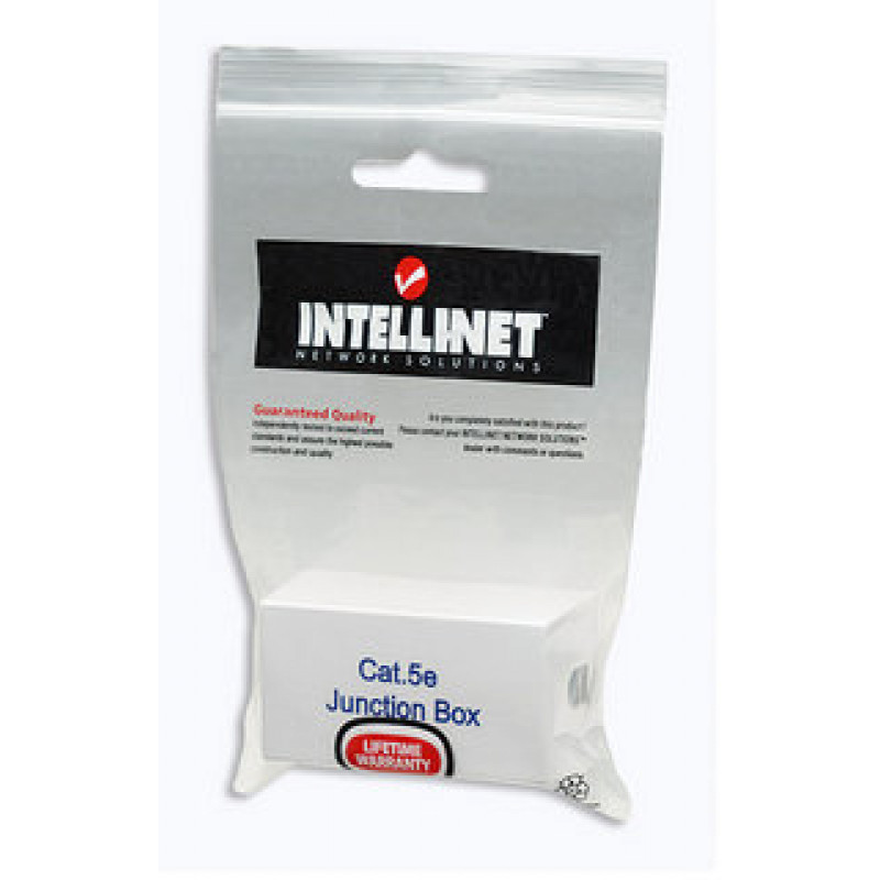 Intellinet 504904 Cat5e UTP keystone jack, 90-graden LSA-snijklemtechniek, wit