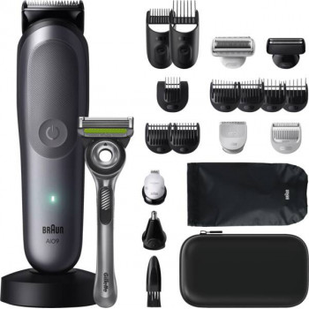 Braun AIO 9540 All-in-One Style Kit, nat en droog elektrisch scheerapparaat en trimmer, 60 min. looptijd, 7 opzetstukken, zwart