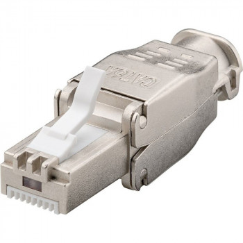 Techly 105872 RJ45 Cat6a 10G Gereedschapsloze modulaire stekker, STP
