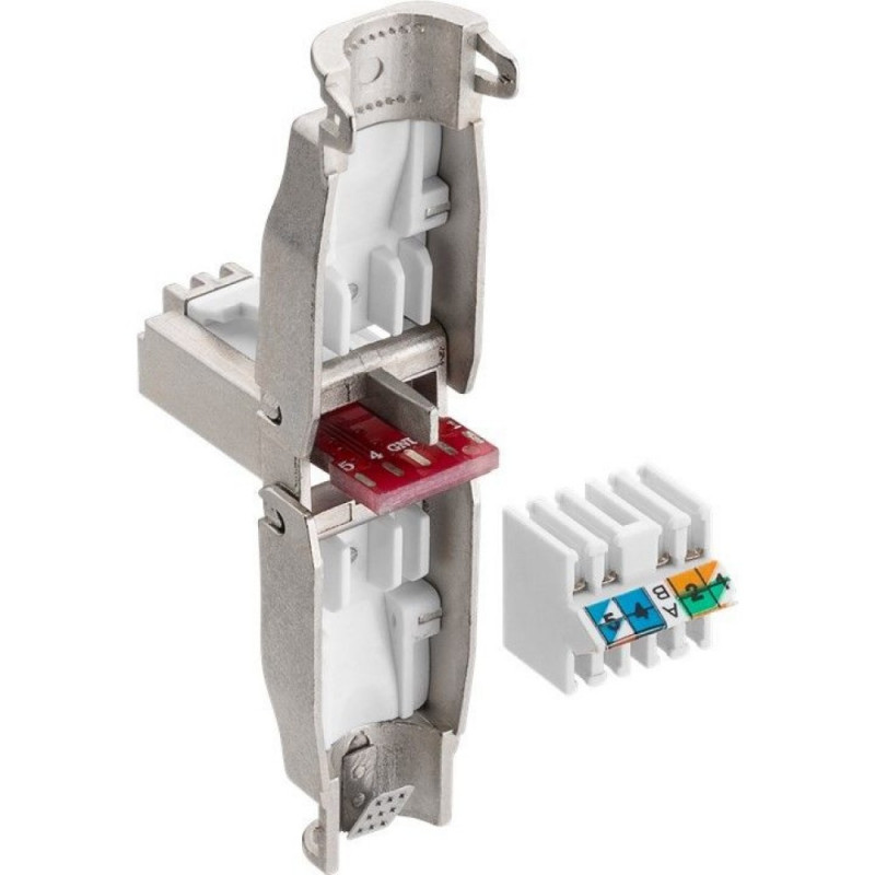 Techly 105872 RJ45 Cat6a 10G Gereedschapsloze modulaire stekker, STP