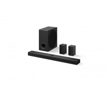 LG DS80TR 5.1.2-kanaals Dolby Atmos-soundbar met draadloze subwoofer en draadloze rear-luidsprekers, 480 W, zwart