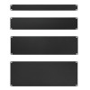 Techly 302013 2U 19-inch rack-blindplaat, staal, zwart