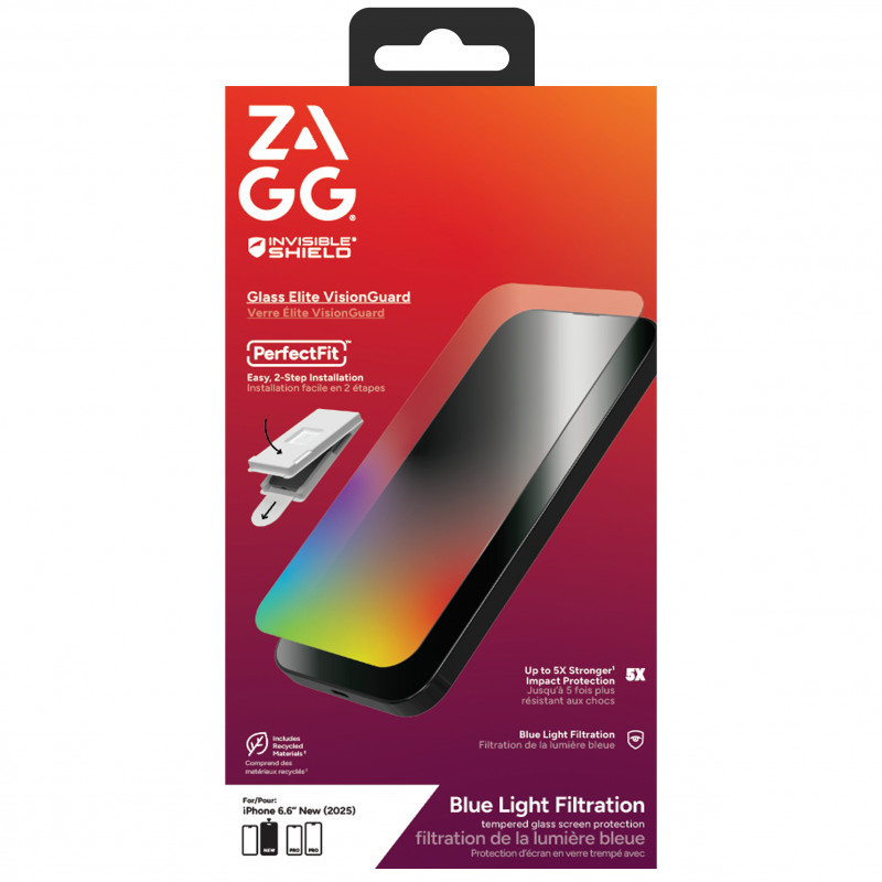 ZAGG Elite VisionGuard screenprotector voor Apple iPhone Air