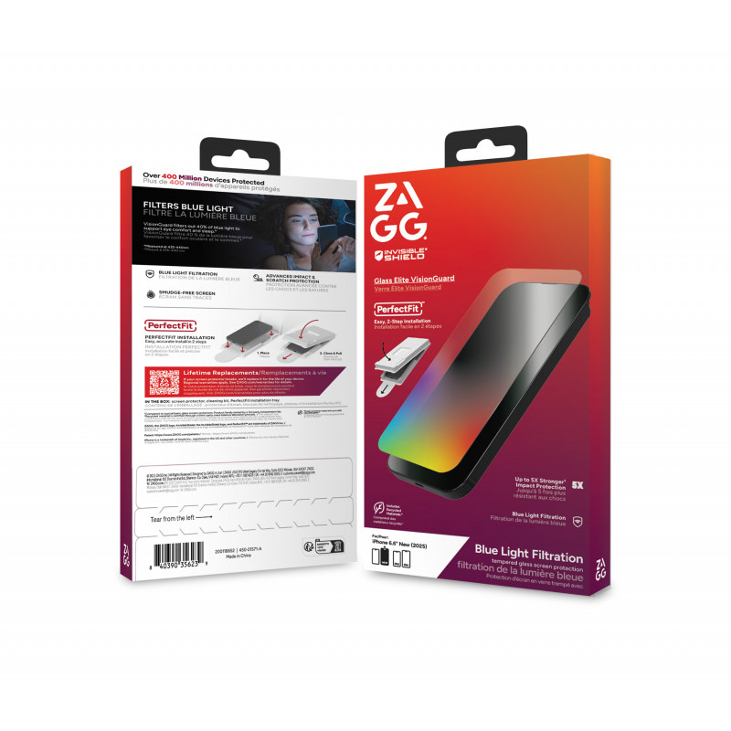 ZAGG Elite VisionGuard screenprotector voor Apple iPhone Air
