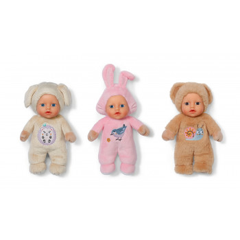 ZAPF CREATION Baby born for babies Cutie 3 assorti 18cm stoffen pop
