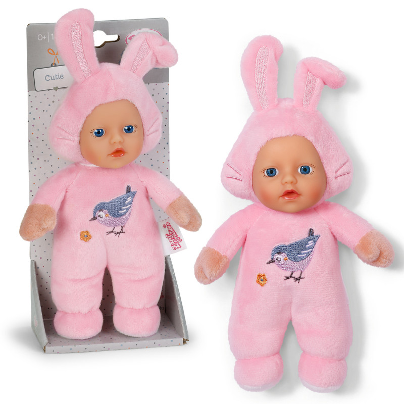 ZAPF CREATION Baby born for babies Cutie 3 assorti 18cm stoffen pop