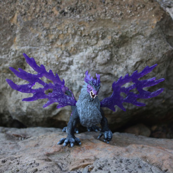 Schleich Eldrador Creatures Schaduwdraak speelfiguur, beweegbare vleugels, handbeschilderd, voor kinderen van 7-12 jaar