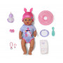 ZAPF CREATION BABY born Eva Click & Play 43cm pop met blond haar en blauwe ogen