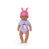 ZAPF CREATION BABY born Eva Click & Play 43cm pop met blond haar en blauwe ogen
