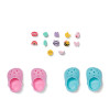 ZAPF CREATION BABY born badschoentjes met pinnen, 2 paar, voor poppen van 43 cm