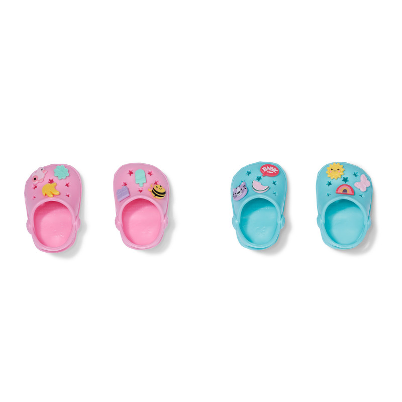 ZAPF CREATION BABY born badschoentjes met pinnen, 2 paar, voor poppen van 43 cm