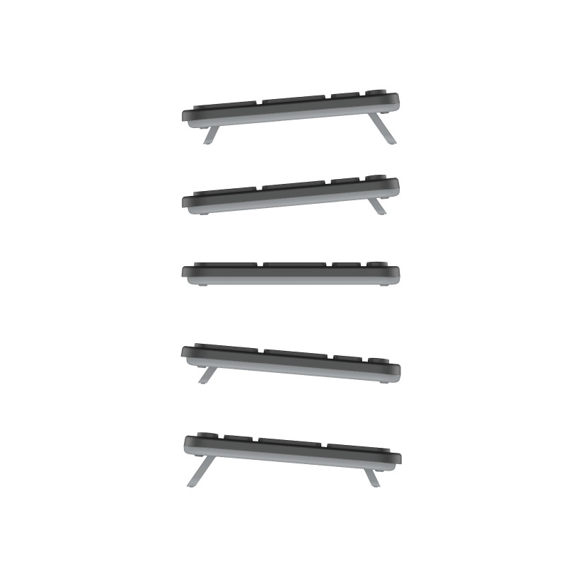 Contour Design CDKBBALPN21500 bedrade compacte schaar-toetsenbord, nordische layout, zwart