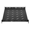 Intellinet rack - plank - met variabele rails, vaste montage - zwart, RAL 9004 - 1U - 48,3 cm (19)